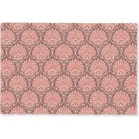 FELPUDO Motivo abanico - Patrón - Rosa 90x60 cm