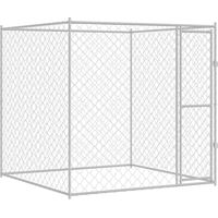 Cage pour chien Argenté 200 x 200 x 200 cm Acier galvanisé