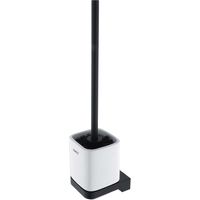 Nimco Maya - Toilettenbürste mit Halter, Keramik weiß/schwarz matt MAC 29094KN-90