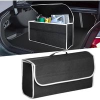 Opbergtas voor kofferbak×2, opvouwbare organizer, antislip vilten opslag, opgeruimde tas, auto-gereedschap en interieuropruimer - geschikt voor alle voertuigen
