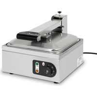 VERTES Gastro Toaster Sandwichtoaster für 9 Scheiben (Edelstahl, 2200W, 230V, 50 bis 300 Grad C Stufenlos Regulierbar, Krümelfach, 2 Aluminium Heizplatten, 4 Gummifüße, 9 Sandwich Toast Gleichzeitig)