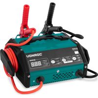 Vonroc – Chargeur de batterie 6V/12V 15A – Démarrage rapide – Compatible batteries plomb 8-210Ah – Protection fusibles intégrée