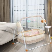 Berceau électrique, berceau automatique pour bébé, berceau électrique kaki, construit en 12 chansons, berceau portable pliable