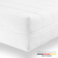 Ergonomische Matratze - Matratze 200x200, 7 Zonen Kaltschaummatratze, 2in1 Matratzen Härtegrad H2 H3, Waschbarer Bezug, Bequeme Kaltschaummatratze, Made in Germany