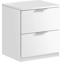 KIT COMODINO 2 CASSETTI 46X38X34 BIANCO