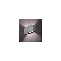 wandleuchte abram 1xr7s (118mm) 7,5w mit druckknopf cct (3farben) ip55 l.19,5xw.6xh.12cm grau harz