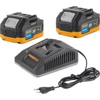 Procraft Starter Pack C20/6.5 Cargador rápido 20 V 6,5 A + 1 batería 20/4 4,0 Ah
