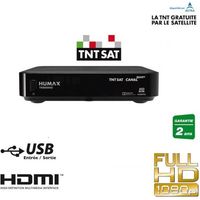 Récepteur satellite - HUMAX - TN8000HD - Noir - 16 cm x 13.3 cm x 3.4 cm - USB 2.0