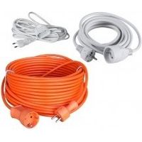 Elektrische Verlängerungskabel Cavalier mit Etikett – Länge: 3 m, Kabel: 2 x 0,75 mm² – 6 A, Farbe: Weiß