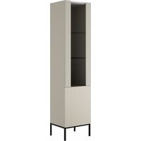 Étagère Lunole 112, Cachemire, Avec des portes, Fermé, Verre, MDF, Stratifié, Le nombre de portes: 0, Nombre de tiroirs: 0, 190x50x42cm