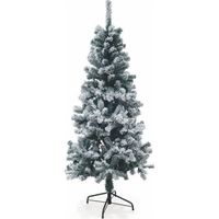 SCHNEEBEDECKTER WEIHNACHTSBAUM SESTRIERE H. 180 CM DICK UND VOLUMEN AUS PVC