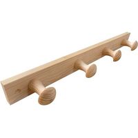 Porte-manteau Bois De Pin 4 Têtes - Inofix
