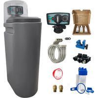 Addolcitore Acqua 20l Fleck 5600 Mv Volumetrico Meccanico Completo Di Kit Di Installazione Fatto In Francia