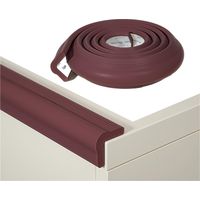 Bande de protection renforcée en forme de L pour bord de table, protection pour meubles, bande de protection pour bord de table enfant, 2m, couleur café
