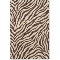 TAPIS Zèbre - Rayures - Marron 140x200 cm