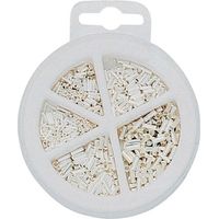 NWS 144-BS-500 Assortimento Capicorda 0.5 mm², 0.75 mm², 1 mm², 1.5 mm², 2.5 mm² Non isolato Argento 500 pz.