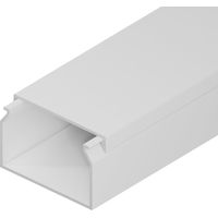 Edo Solutions – Goulotte électrique 40x25mm 2m – PVC blanc – Clip pour installation facile – Protection câbles électriques - EDO777731