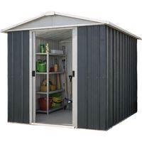 Abri de jardin métal anthracite Yardmaster 2,3 m² + kit d'ancrage