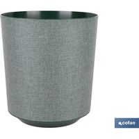 maceta o macetero gama textil color verde pp ø 285 x 316 mm 16 l caja 4 unid.