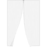 Zanzariera per porte magnetica a tenda riducibile Bianca 100x220 cm
