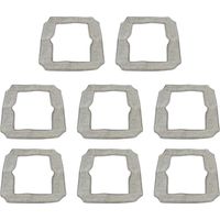 Packung mit 8 ECOVACS Reinigungspads für den Winbot Mini Fensterputzroboter, waschbar, fusselfrei, für Glas, Haushalt, Büro (8 Stück)
