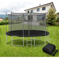 Trampoline safety enclosure net, made of PE, replacement part for trampoline flex net, for 6-pole round frame trampolines