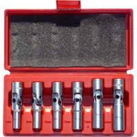 Coffret de 6 douilles articulées pour bougies de préchauffage – Longueur 8-16 mm – 6 pans – Solution compacte sans cardan – Automaster
