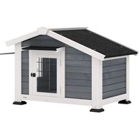 Casetta per cani in legno per esterno, 98x76x69.5cm