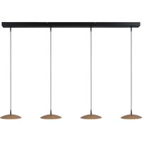 Lampe suspendue à 4 lumières Scala noir avec or Ø 20cm - 2191-05-02-130-4-20
