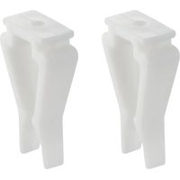 Geberit Juego de abrazaderas de tapa (2 uds.), 294821001