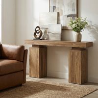Table Console en Bois, 160×30×85cm, Pieds de table robustes, étroits et longs, pour l'Entry, Couloir, Salon, Foyer, Marron