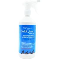 Espray para desinfectar instalaciones de Animales y Material de cría - Producto Natural para Limpieza de gallineros y perreras - SoluClean en espray 1 litro