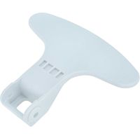 vhbw maniglia per porta/sportello compatibile con Beko WMB71413LM-BEN 7113842500 lavatrice plastica bianco
