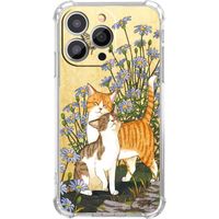 Coque générique Vase - Chat et Fleurs pour iPhone 12