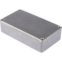 Boîtier RS PRO en Fonte d'aluminium, 114.5 x 63.6 x 30.3mm, Argent, Blindé ( Prix pour 1 )