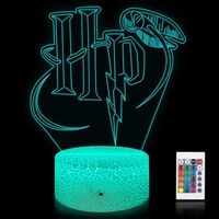 Lampada notturna con illusione 3D e luci LED in acrilico che cambiano colore RGB per la decorazione della cameretta dei bambini