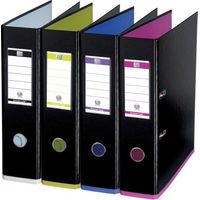 Classeur à levier plastifié OXFORD MyCoulour A4 maxi - Dos 8 cm couleurs assorties - Lot de 10