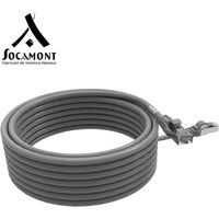 Cordon RJ45 gris CAT6A surmoulé FTP 100 Ohms LSOH - Longueur - 7 mètres
