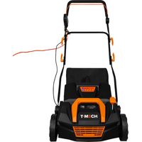 Monster Shop – Aspirateur balayeuse pour gazon artificiel – 5 hauteurs réglables de -12mm à +6mm – Largeur d'aspiration 38 cm – Sac de collecte 50L – 1800W
