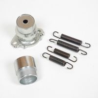 rótula con brida de escape doppler er1 para ciclomotor peugeot