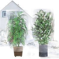 Housse de protection hivernale PE épaisse 10/100mm 140x200cm, couverture antigel pour arbres et grands arbustes d'extérieur