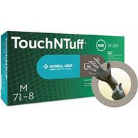 Guanto monouso TouchNTuff 93-250 Gr.7,5-8 antracite Nitrile 100 pezzi/confezione