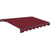Store banne rétractable manuel 4x2,5 Bordeaux Polyester