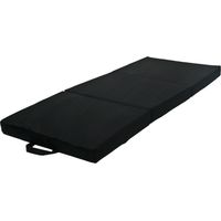 Matelas pliable lit d'appoint 200x120x10 cm noir