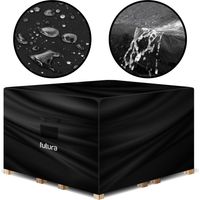 Futura Garden Furniture Covers Waterproof 200x160x70cm Extra Heavy Duty PVC Lined Air Vents UV Protection Rip Resistant