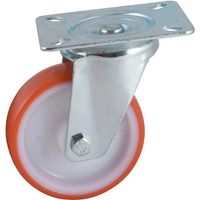 Avl Ruotino D200mm in Poliuretano Rosso per Mobili