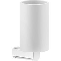 Gessi Rilievo, porte-gobelet pour montage mural, gobelet blanc
