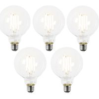 Set of 5 E27 LED Bulbs G95 Clear 2.2W 470lm 2700K