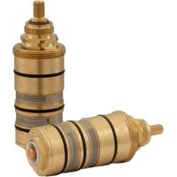Cartouche thermostatique de remplacement pour mitigeurs Fantini – Poignée en laiton rond – Dimensions 33mm x 104mm – Compatible série AF/21 et AL/23 – Rubinetteriashop
