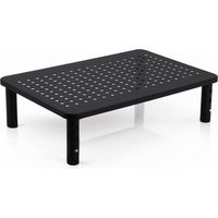 Support de moniteur métallique motif à trous 37 x 10 x 24 cm (LxHxP)